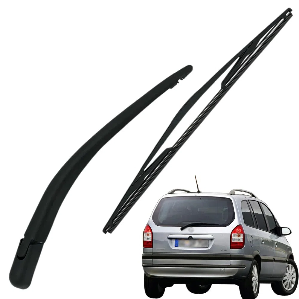 Brazo Limpiaparabrisas Trasero y Escobillas Limpiaparabrisas, Juego de Cuchillas del Brazo del Limpiaparabrisas Trasero Compatible con Opel Zafira A 1998-2005