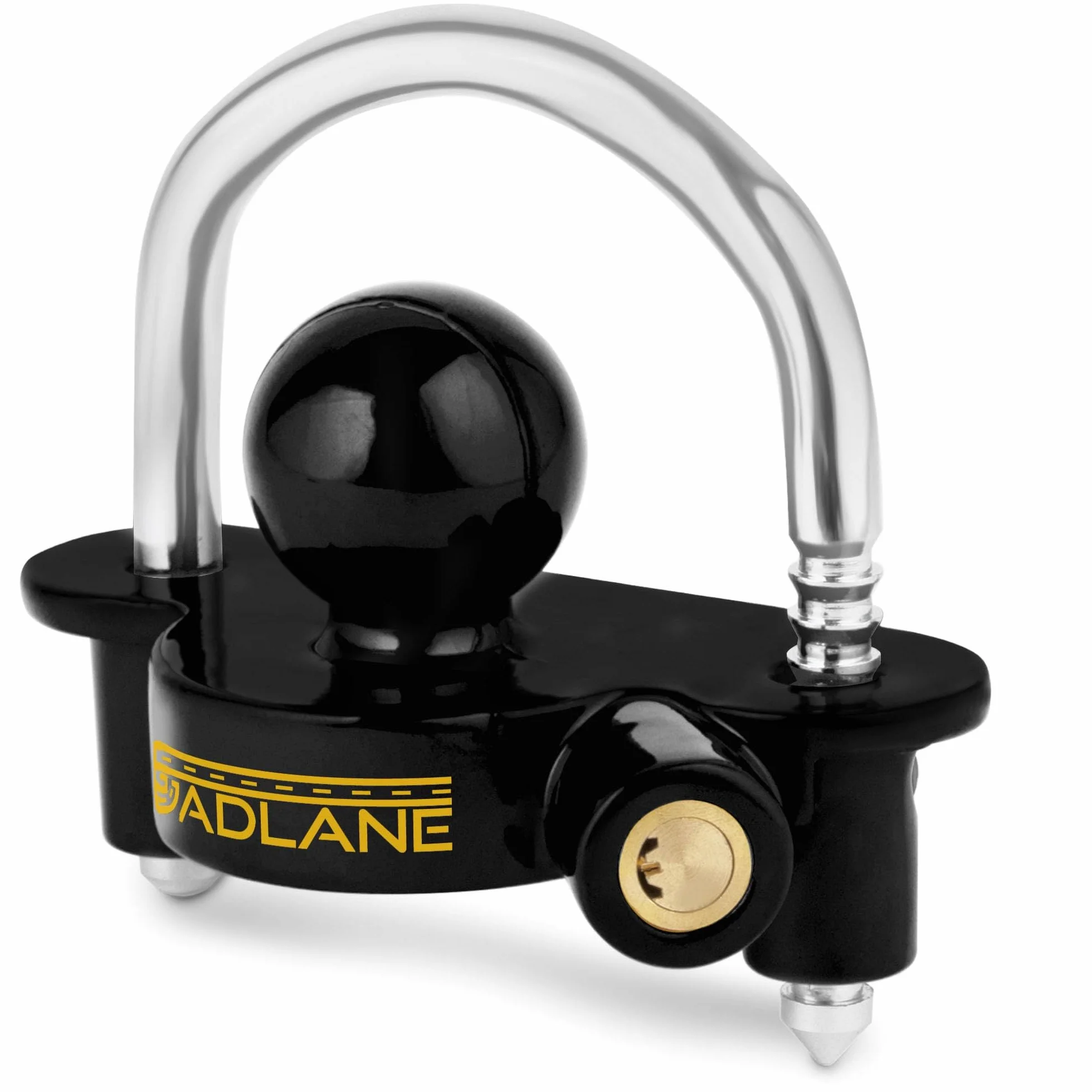 GADLANE Cerradura de enganche de remolque – Robusta cerradura de enganche para caravana con 6 posiciones de bloqueo para una fácil instalación, hecho de aluminio resistente – Kit de seguridad para