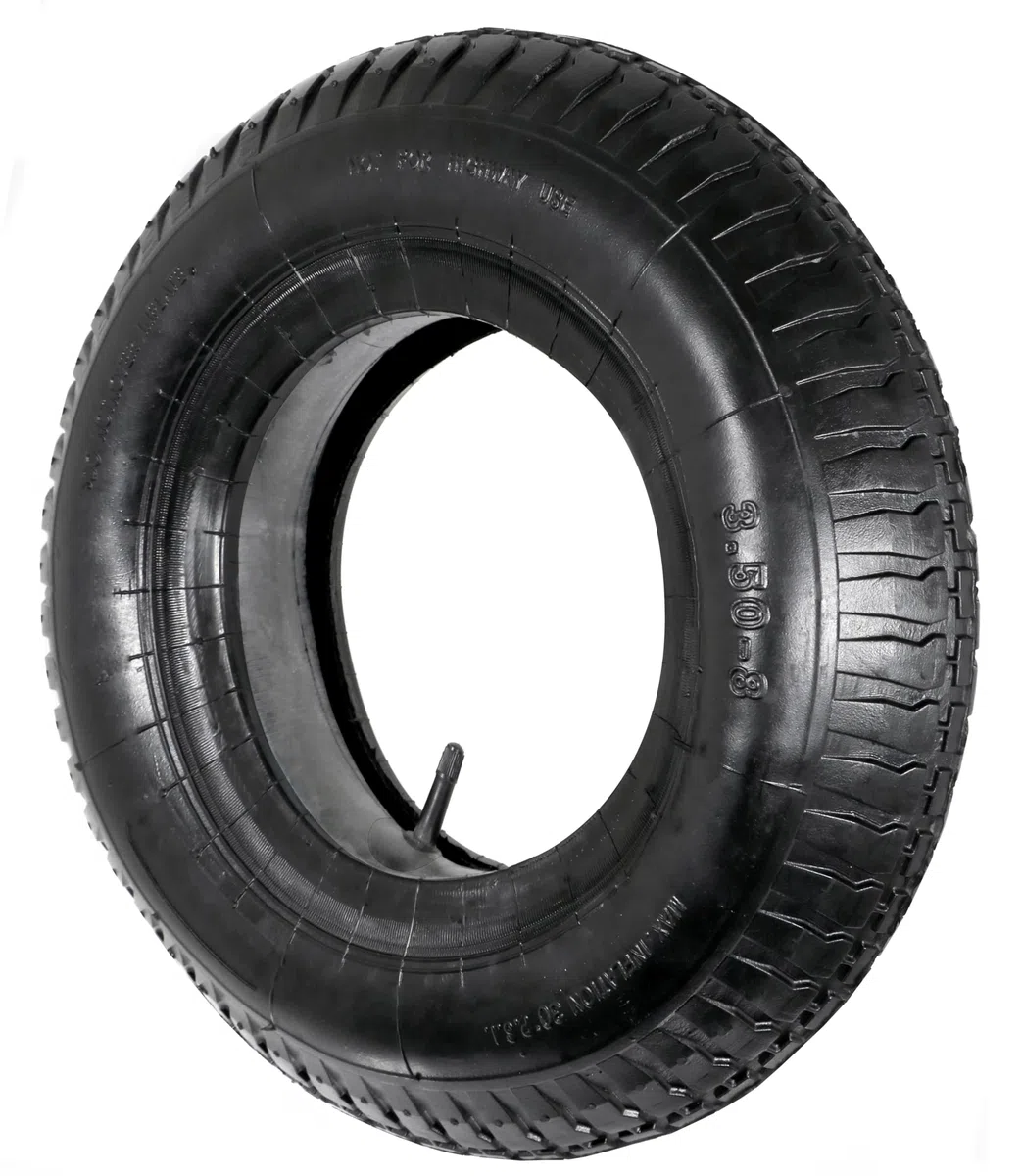 Spares2go Neumático de rueda de remolque y tubo interior (3.50-8, 35PSi)