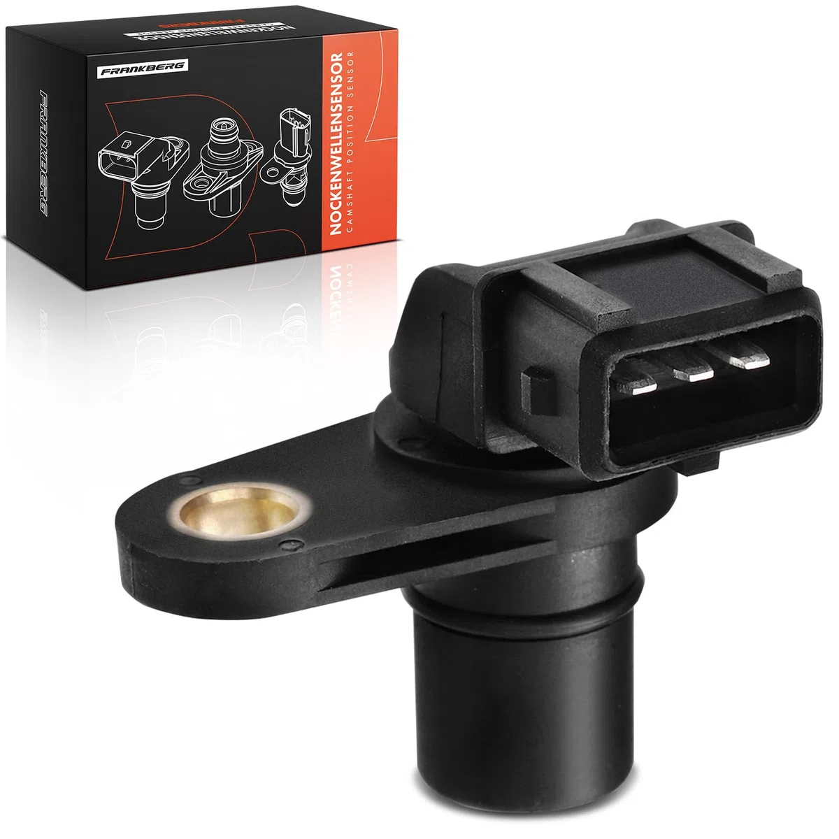 Frankberg Sensor del árbol de levas Sensor del cigüeñal 3-Polos Compatible con Rexton/Rexton II GAbajo Stavic Rexton W/Rexton Kyron Rodius Replace# 6651533028