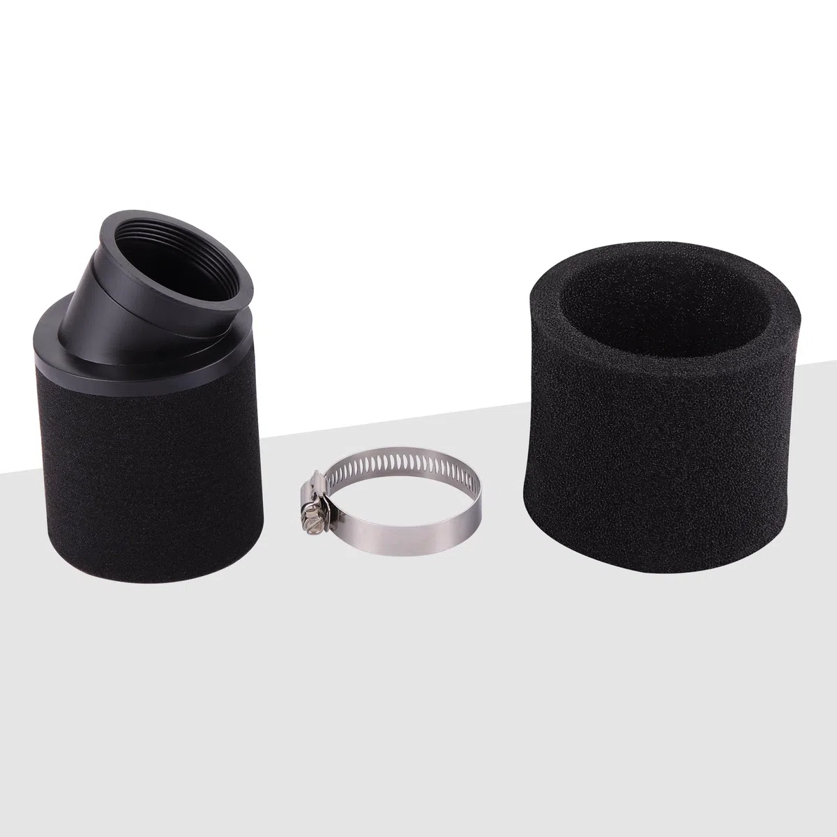 GOOFIT 48mm Filtro De Aire Negro Carreras Reemplazar Para GY6 50cc Motorcycle Scooter Bike Dirt Pit ATV