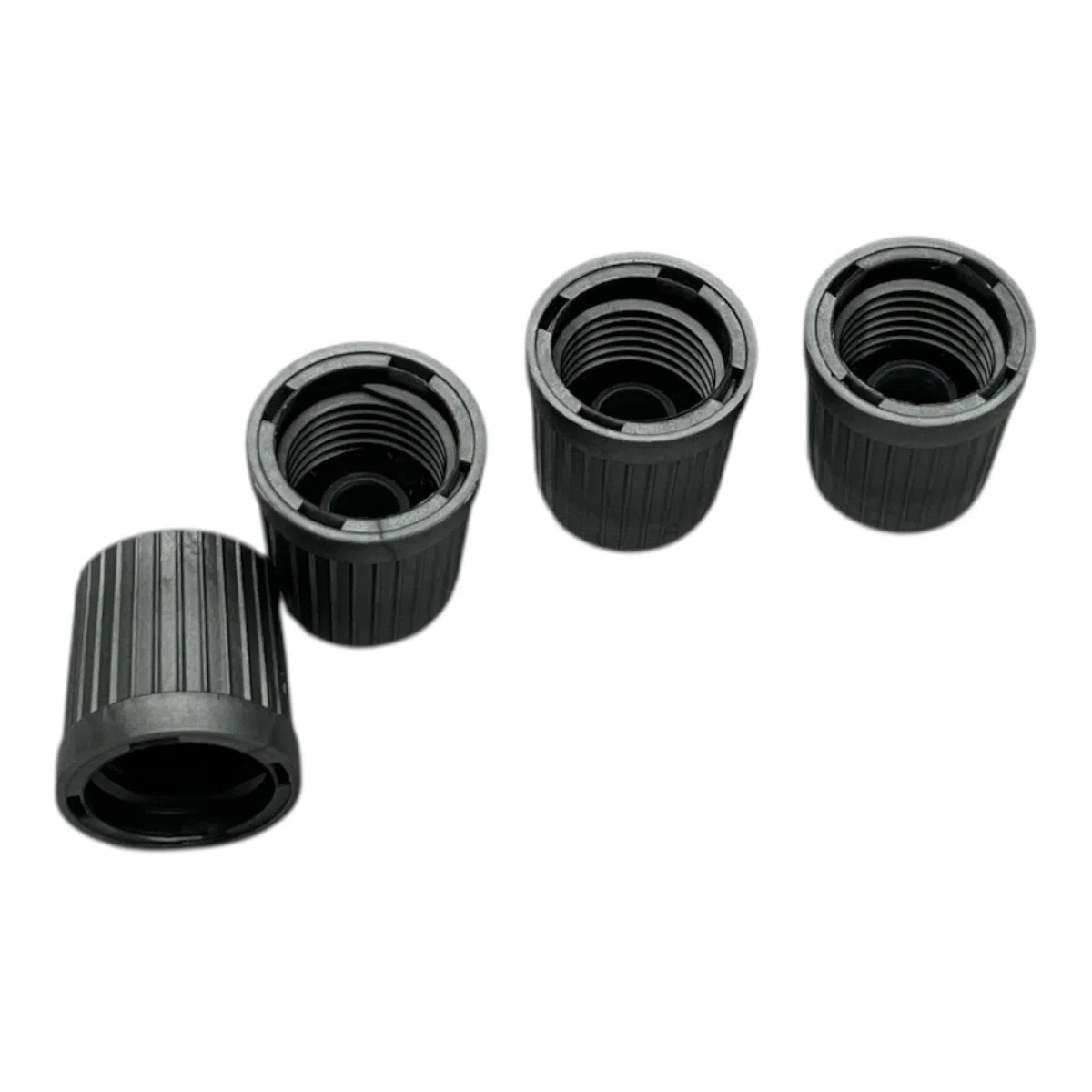 BMW TPMS Tapa de Válvula de Rueda Set Gray (x4) Tire Air – Funda de Relleno de Rosca en