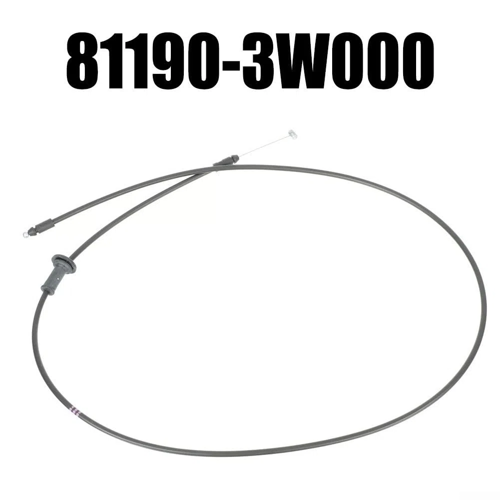 Mango de pestillo de cable de liberación de capó compatible con modelos Sportage 2011-2016, ABS, negro, OEM 81190-3W000