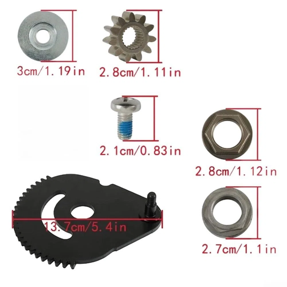 Kit de engranaje de dirección para cortacésped con eje 738-0919B y engranaje de sector 617-04094, diseño para un mejor control y respuesta