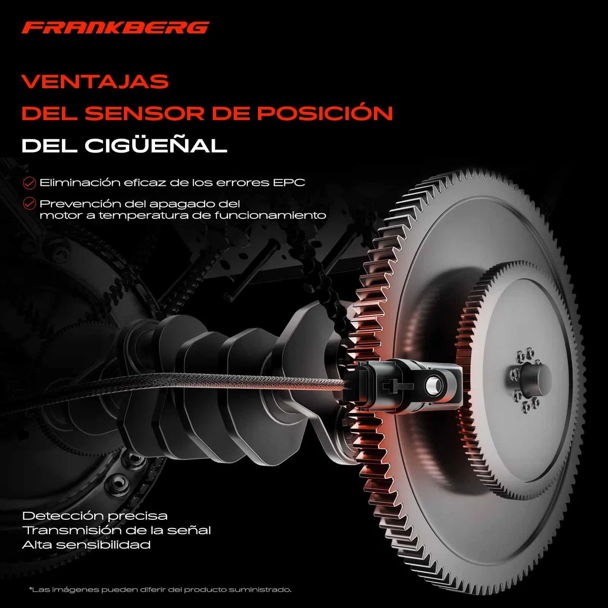 Frankberg Posición del cigüeñal Sensor del cigüeñal 2 Polos Compatible con Serie 5 Touring E39 X5 E53 Serie 5 E39 Serie 3 Touring E46 Omega B CaR.A.Van V94 Replace# 093171237