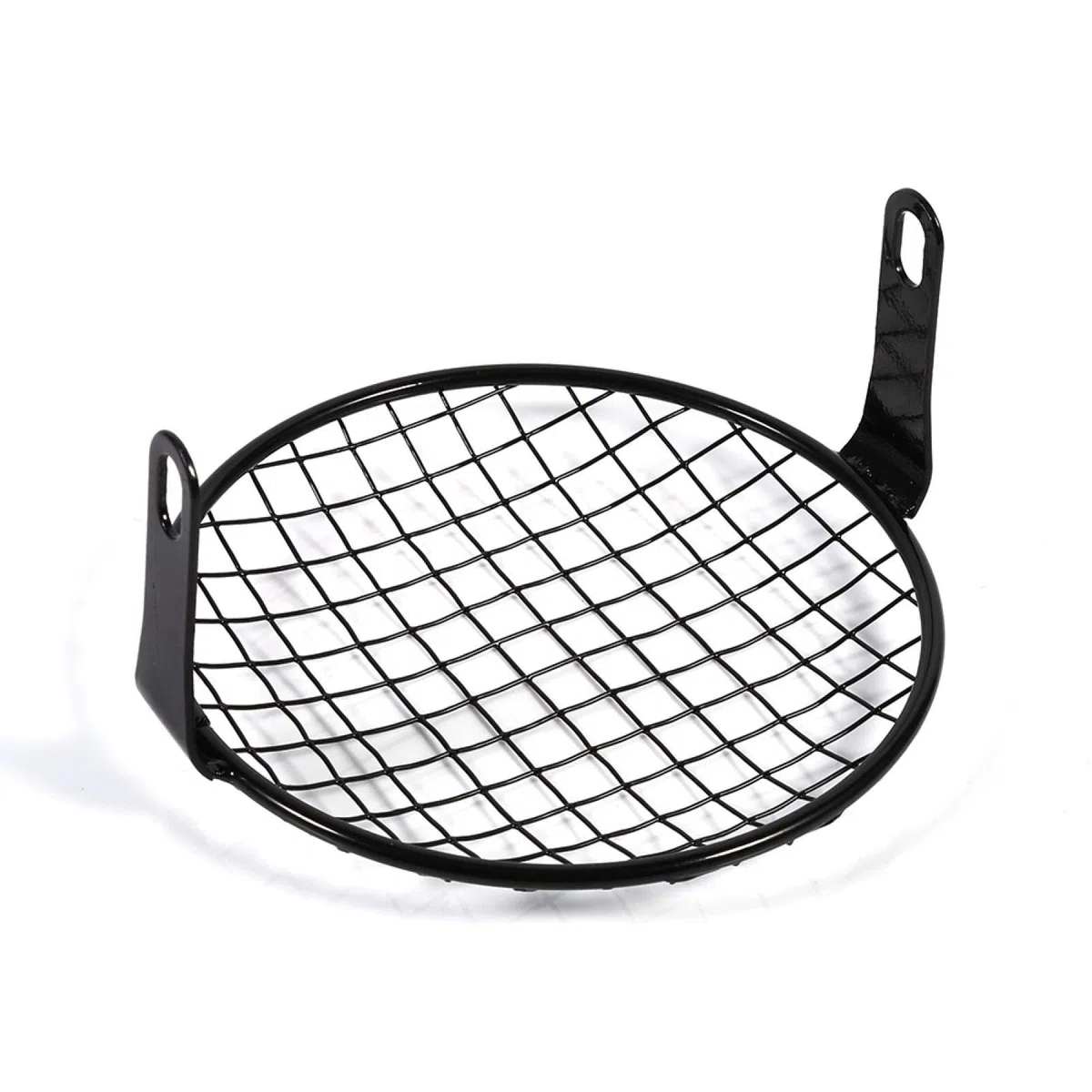 Rejilla de faro de motocicleta 6,3 "/ 16 cm Cubierta de rejilla de motocicleta retro Máscara de lámpara de faro de montaje lateral para Royal Enield Interceptor 650 Griglia Faro Rejilla de faro
