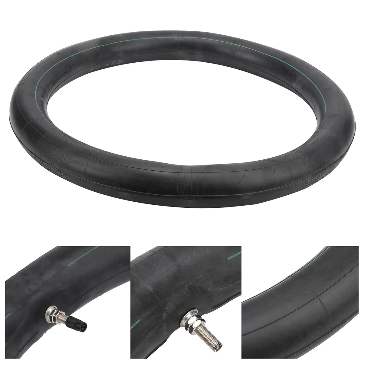 Keenso Tubo Interior de Motocicleta, 17 Pulgadas Tubos Interiores de Motocicleta Dirt Bike Caucho Butyl Reemplazo del Tubo Interior de Motocicleta para neumáticos de Motocicleta de 2,75-17 Pulgadas