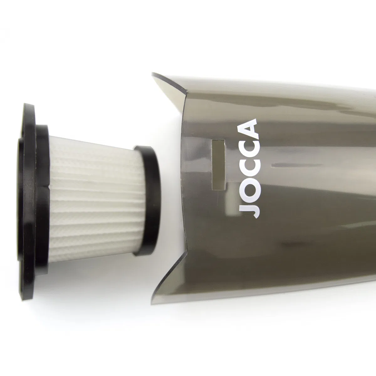 Jocca - Aspirador de Coche 12V Potente con Accesorios | Aspirador de Mano con Cable 3 Metros | 100w | Asa Ergonómica | Filtro HEPA | Limpieza Coche | 5 Accesorios | 0'5 L de Depósito