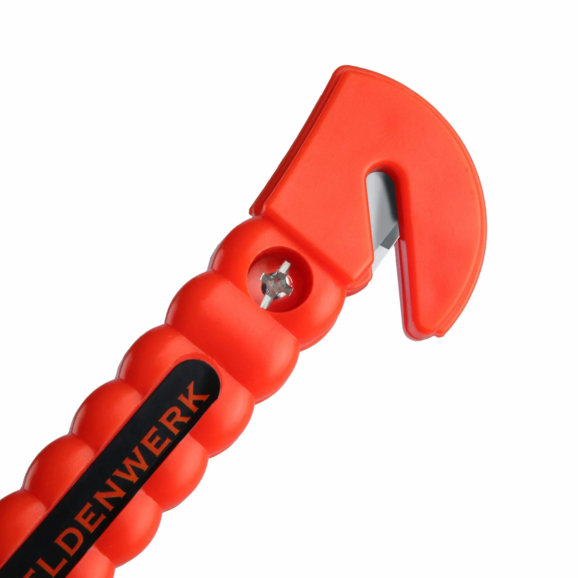 Heldenwerk 2 Piezas Martillo de emergencia coche con cortacinturones - Rompe Cristales y Cinturones con puntas endurecidas - Martillo seguridad coche