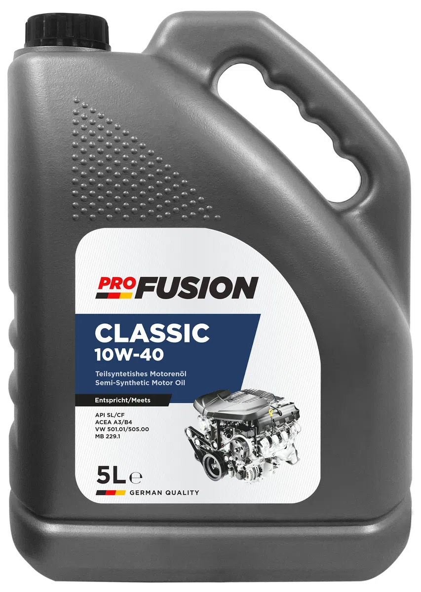 ProFusion Aceite 10W40 para Motores Gasolina y Diésel - Lubricante Semisintético de Alto Rendimiento para Coche - 5L