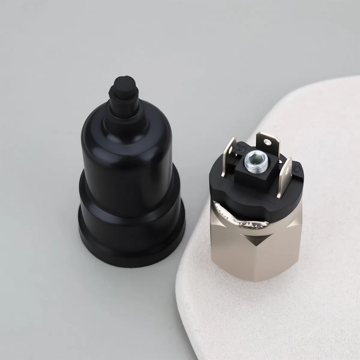 Interruptor de Presión de Aire Ajustable QPM10-NO/NC Rosca de 1/4 de Pulgada para Automatización Industrial Y Equipos Mecánicos 0,1-1 Mpa