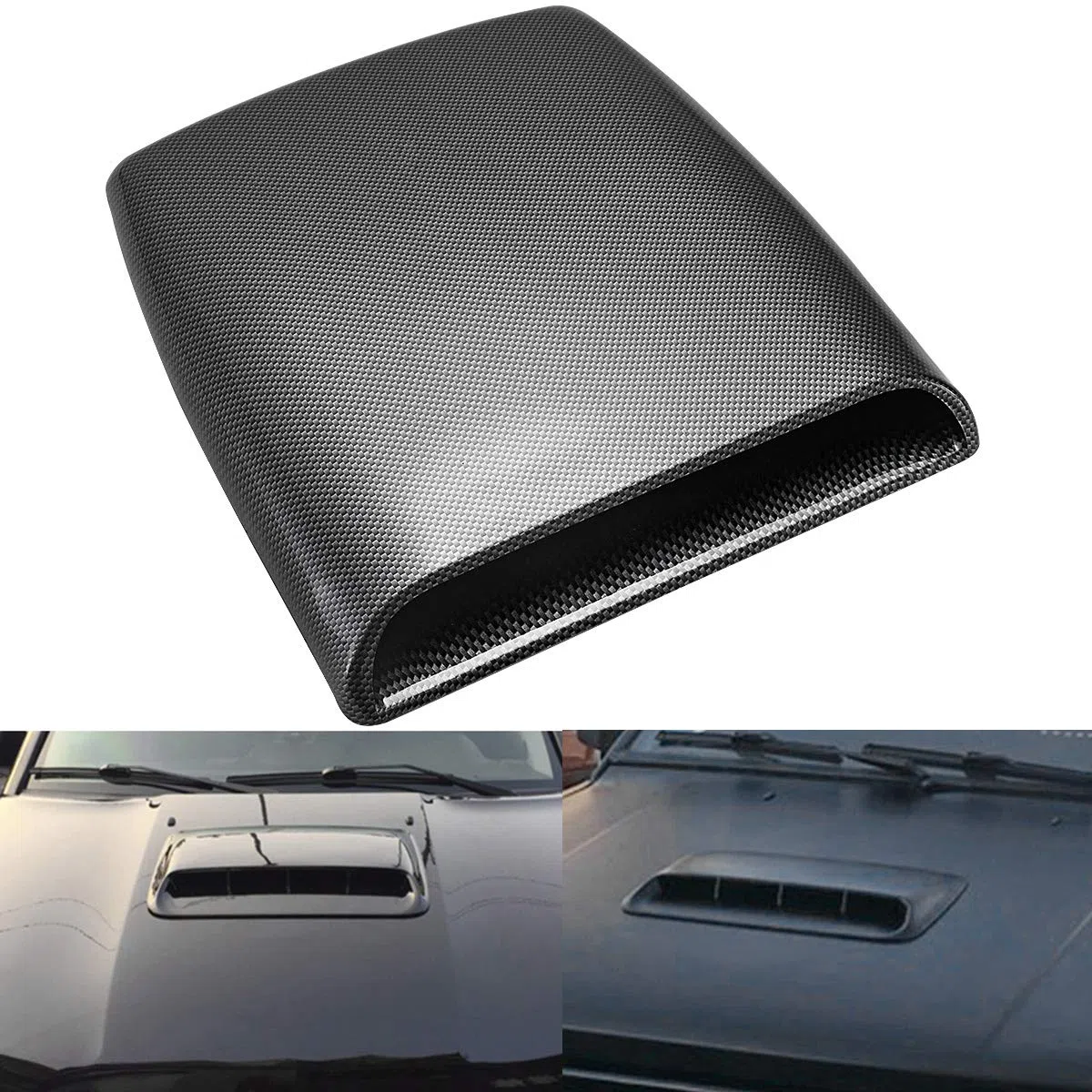KATUR - Toma de aire decorativa para el capó del coche, ajuste universal