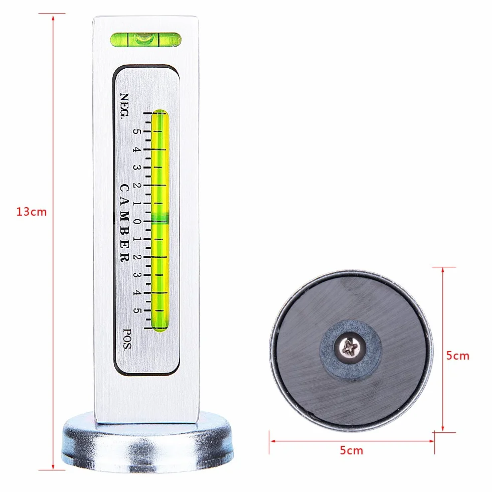 Eurobuy Herramienta de Calibre Magnético Ajustable Universal del indicador magnético del coche, puntal del echador del echador de la herramienta del camión de la alineación de la rueda