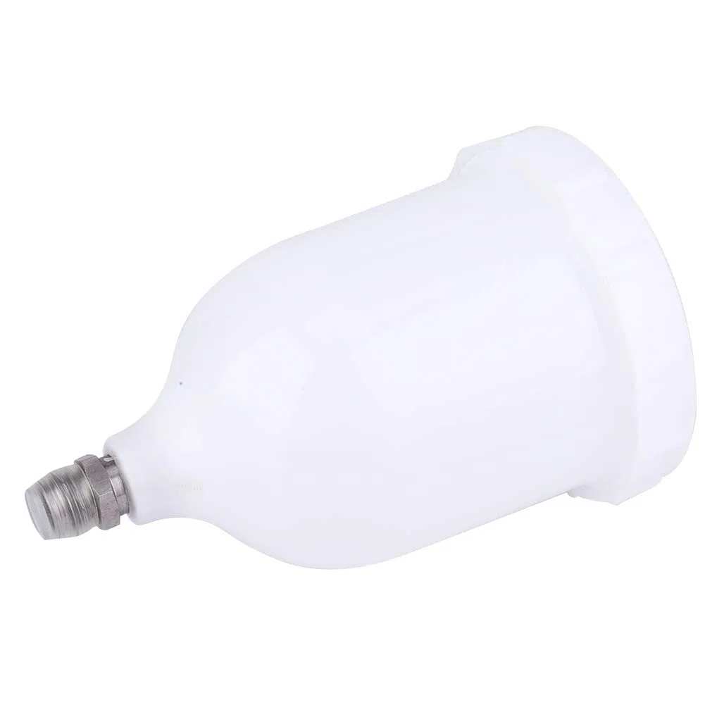 Devilbiss para GTI Cup Devilbiss Cup Plástico Blanco 600Ml Pistola de Pulverización Olla Alimentación por Gravedad Vaso de Pintura de Plástico para D Evilbiss para GTI T Ekna Pro