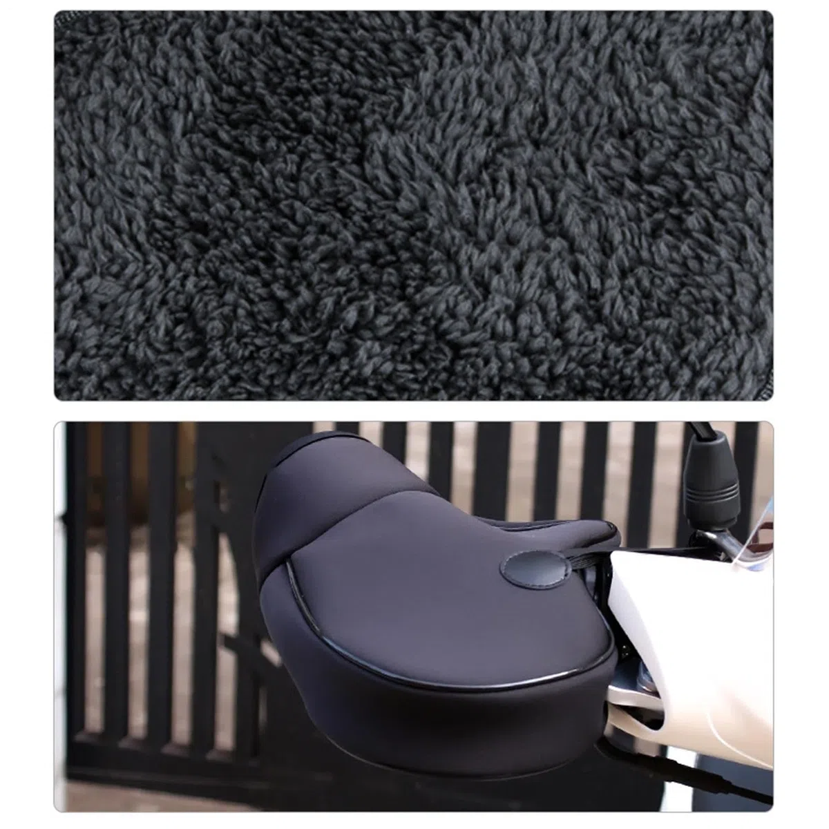 Manoplas para Manillar de Motocicleta de Nieve, Manoplas Calefactoras para Manubrio De Moto, Cubierta Térmica Impermeable para Manos En Frío para Scooters Y Bicicletas Eléctricas