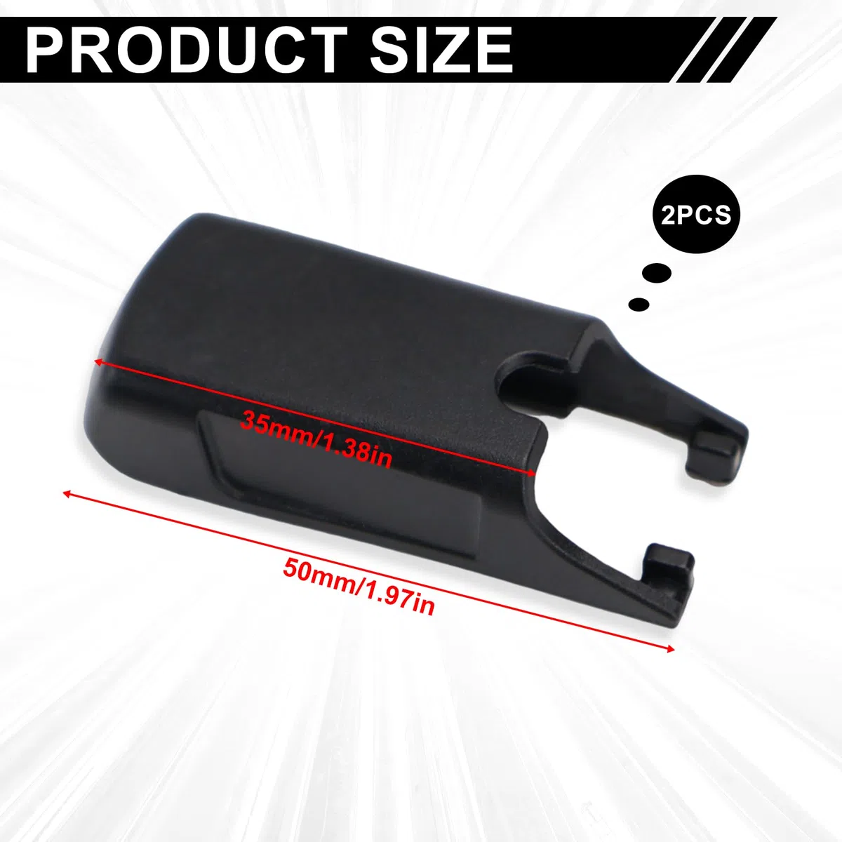 2 unidades de limpiaparabrisas W000050335 Tapa de repuesto para limpiaparabrisas Vito W447 X253 para Mercedes Benz A B C E Clase W176 W246 W205 W213