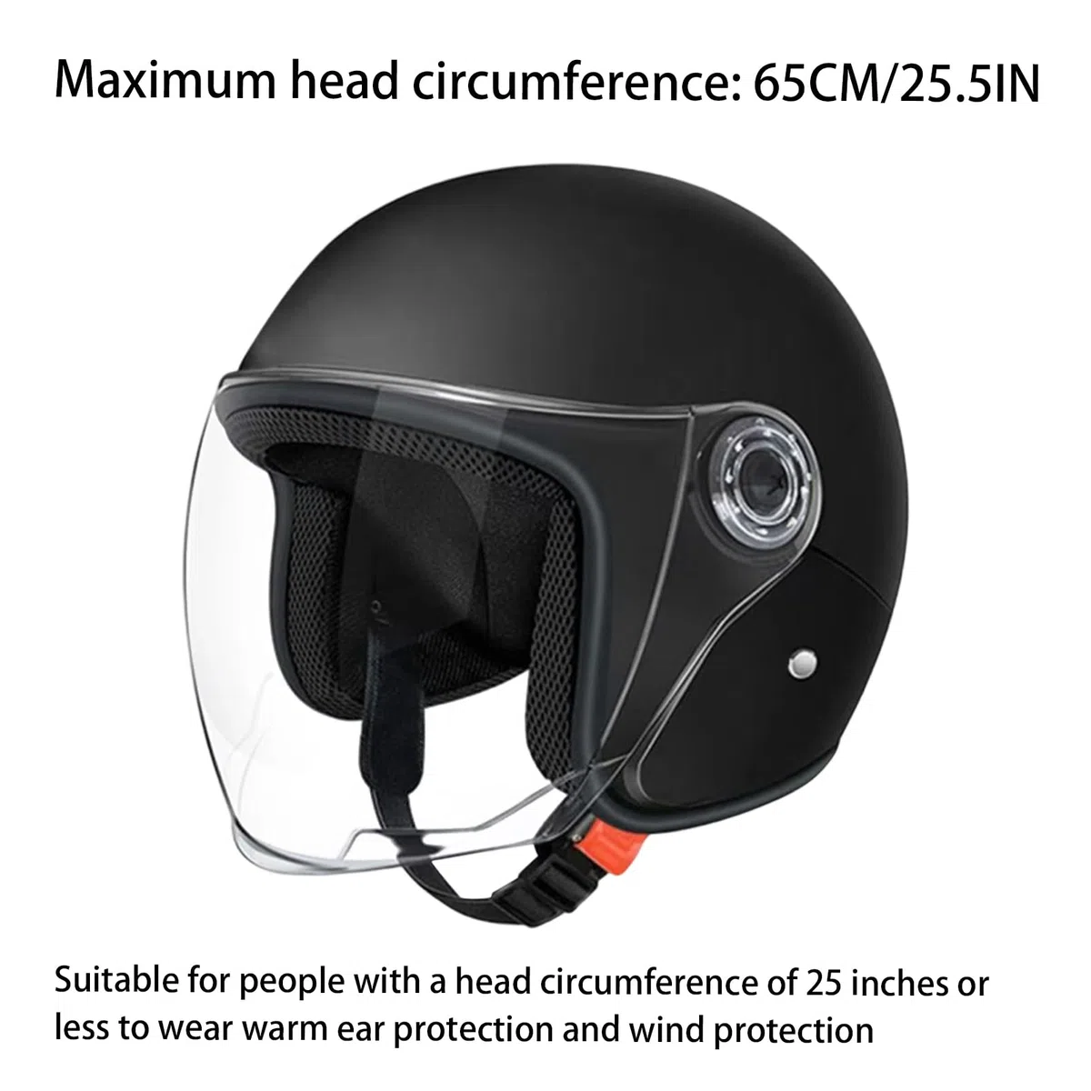 Casco para moto | Casco de moto de media carcasa | Equipo de protección con visera para hombre | aventura al aire libre conducción scooter
