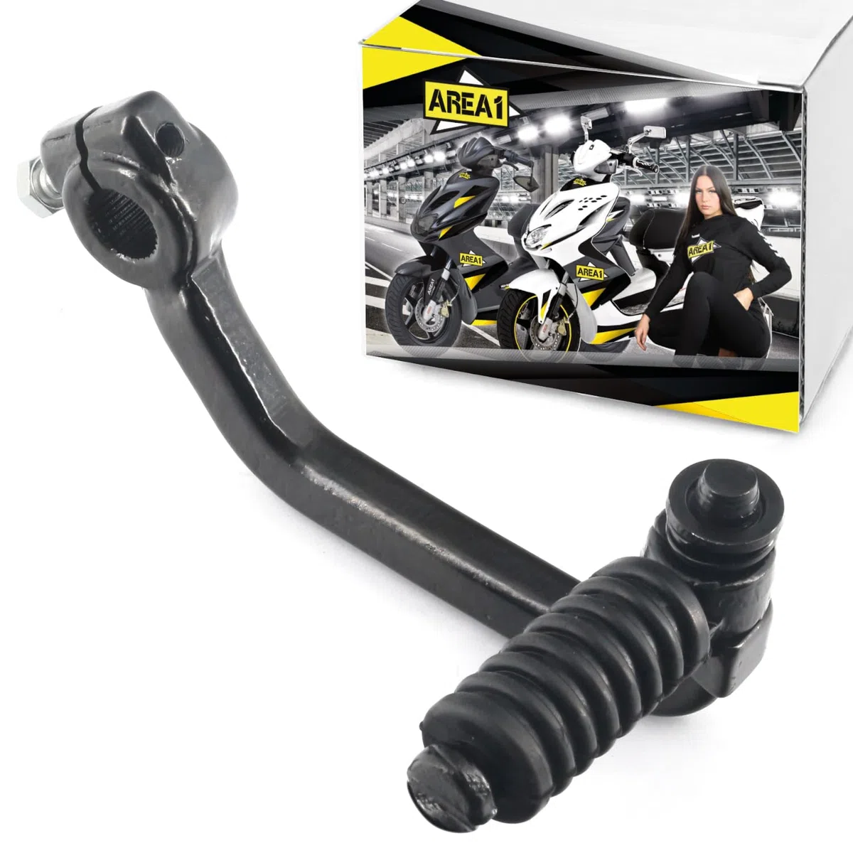Area1 Repuesto de pedal de arranque para 50 ccm, compatible con Speedfight 1, 2, 3, 4, Jetforce, Ludix Kisbee Streetzone TGB 101 Akros Bullet F409 Sky R50X Meteorit Lase Hook Hawk Pegasus