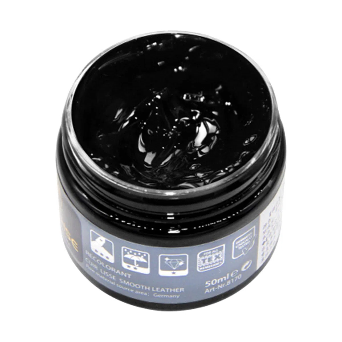 LOVIVER Restaurador de Color de cuero, crema reparadora de cuero, pasta renovadora, bálsamo para recolorear cuero para bolsa, asientos de coche, sofás, negro