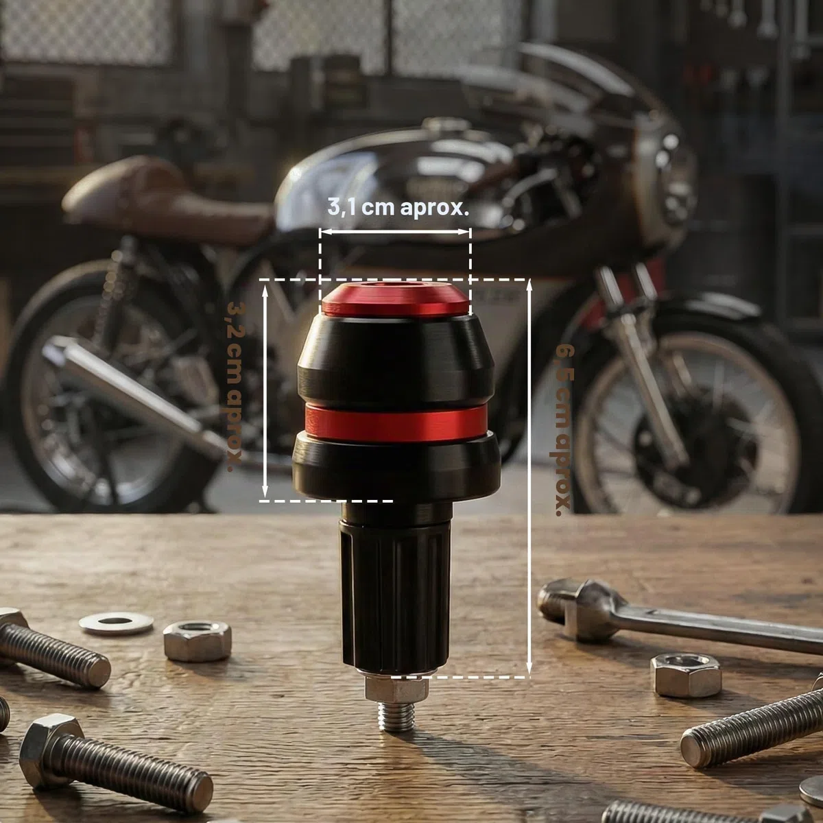Baceyong Tapón deslizante para manillar de motocicleta