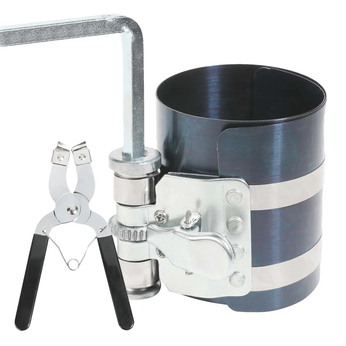 Instalador De Anillos De Pistón, Herramienta De Instalación De Pistón De Trinquete Ajustable, Kit De Extracción De Anillos De Pistón, Herramienta De Reparación De Automóviles, Kit De Extracción Del In
