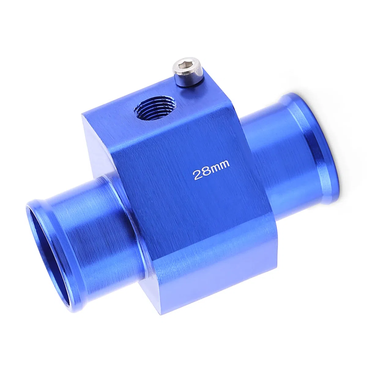 VGEBY Temperatura del agua del automóvil Temperatura Junta de tubo de la junta Sensor Radiador Manguera Adaptador Azul 26-40MM (tamaño : 28MM) Sistema De Refrigeración