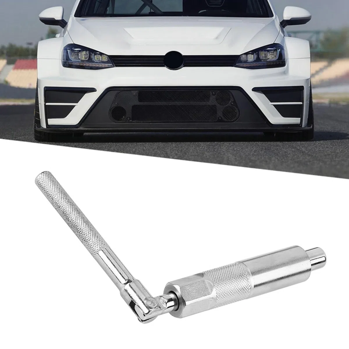 aqxreight Juego de Herramientas de Extracción de Amortiguador Trasero de Coche, Llave de Tubo Hexagonal para Reducción de Velocidad