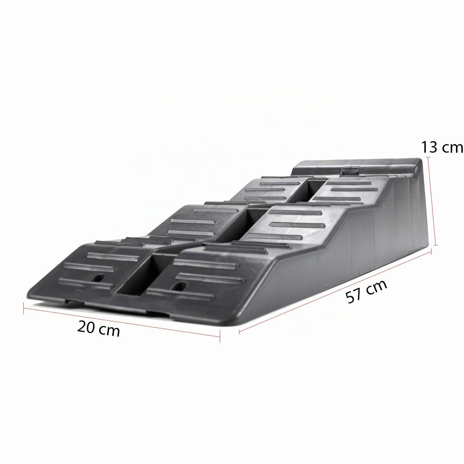 AG Automotive cuñas niveladoras, rampas de acceso, cuñas de compensación para autocaravana, caravana, Womo Level Up rampa, camping, gris