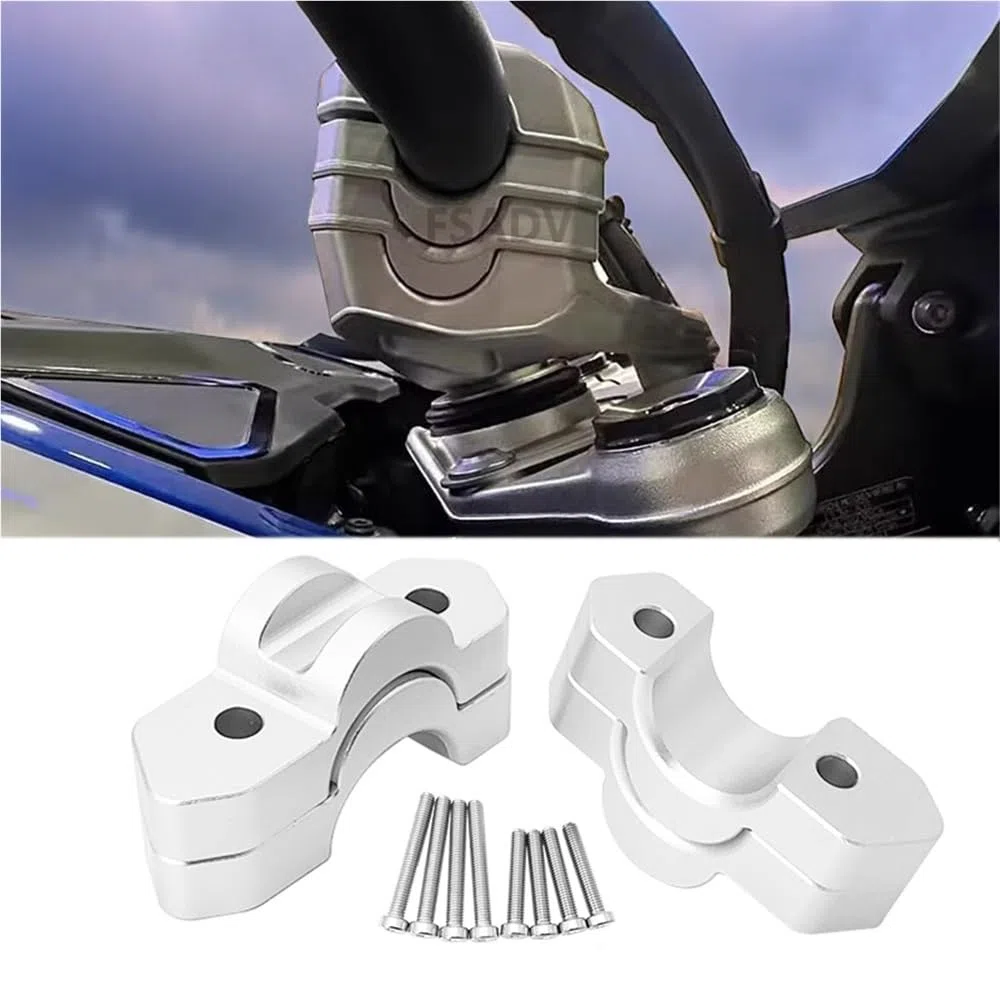 Manillar Elevador Abrazadera Adaptador extensión Abrazadera Manillar Arrastre para Elevador Manillar 15 a 30 mm para Motocicleta R 1300 GS ADV para Adventure GS1300 2024