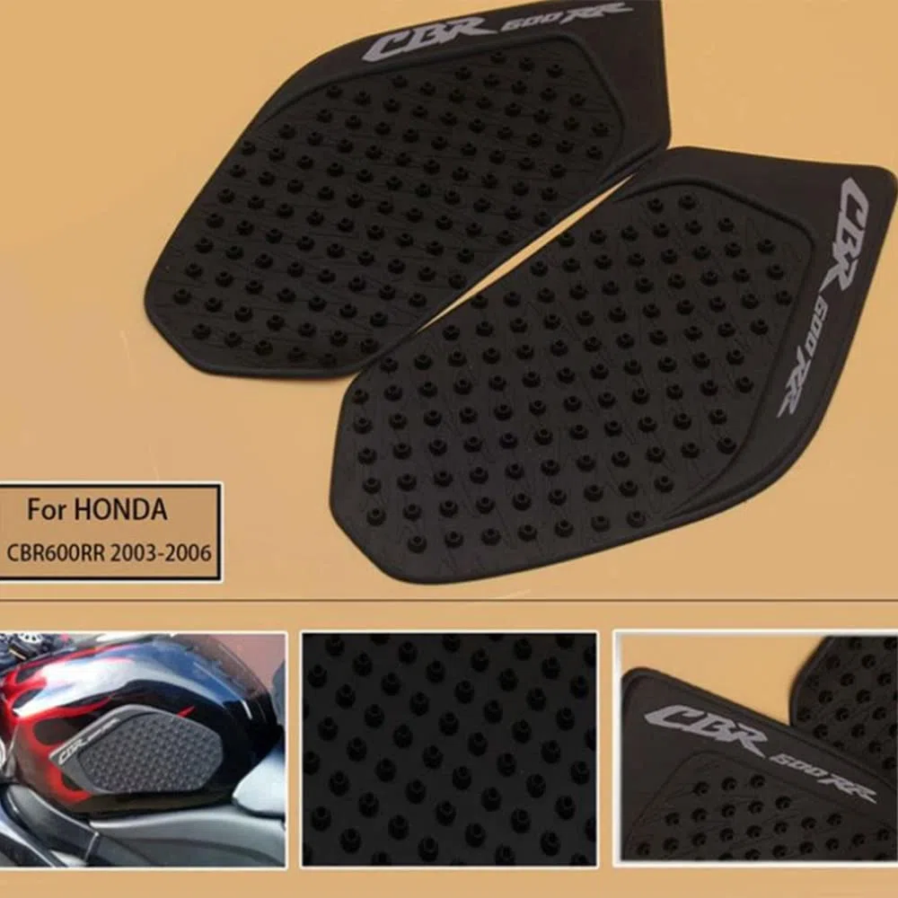 Riloer Adhesivo antideslizante para depósito de combustible, adhesivo lateral antideslizante, protector para H0nda CBR600RR F5 2003 2005 2006