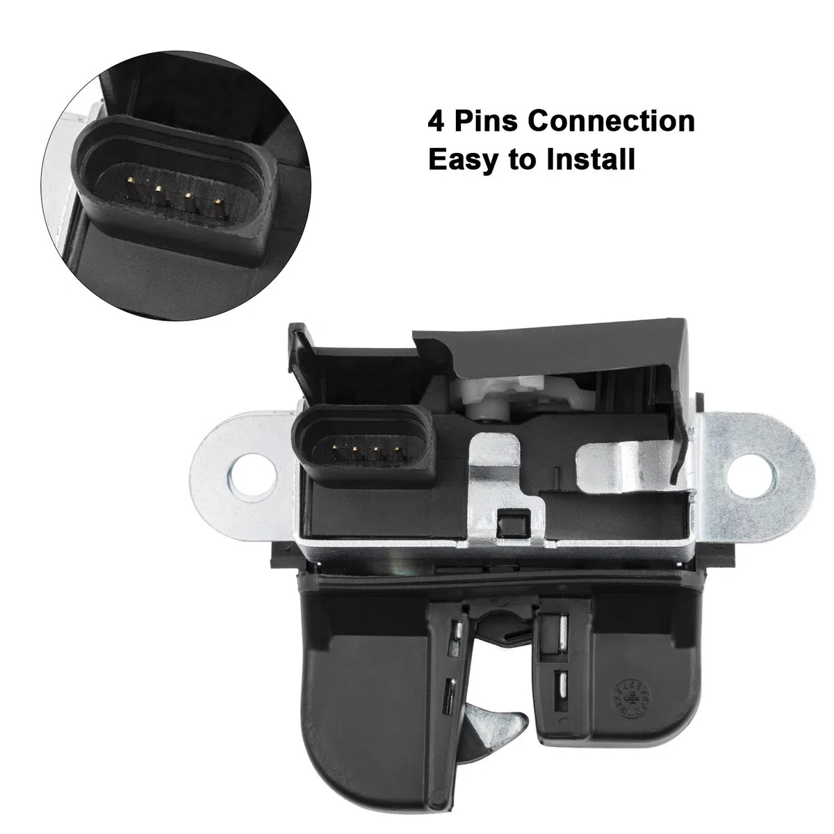 YAOPEI Cerradura del Portón Trasero para Golf 5 6 Passat B6 B7 3C5 Touran Cerradura para Puerta de Maletero 1T0827505H 1K6827505E 5K0827505A