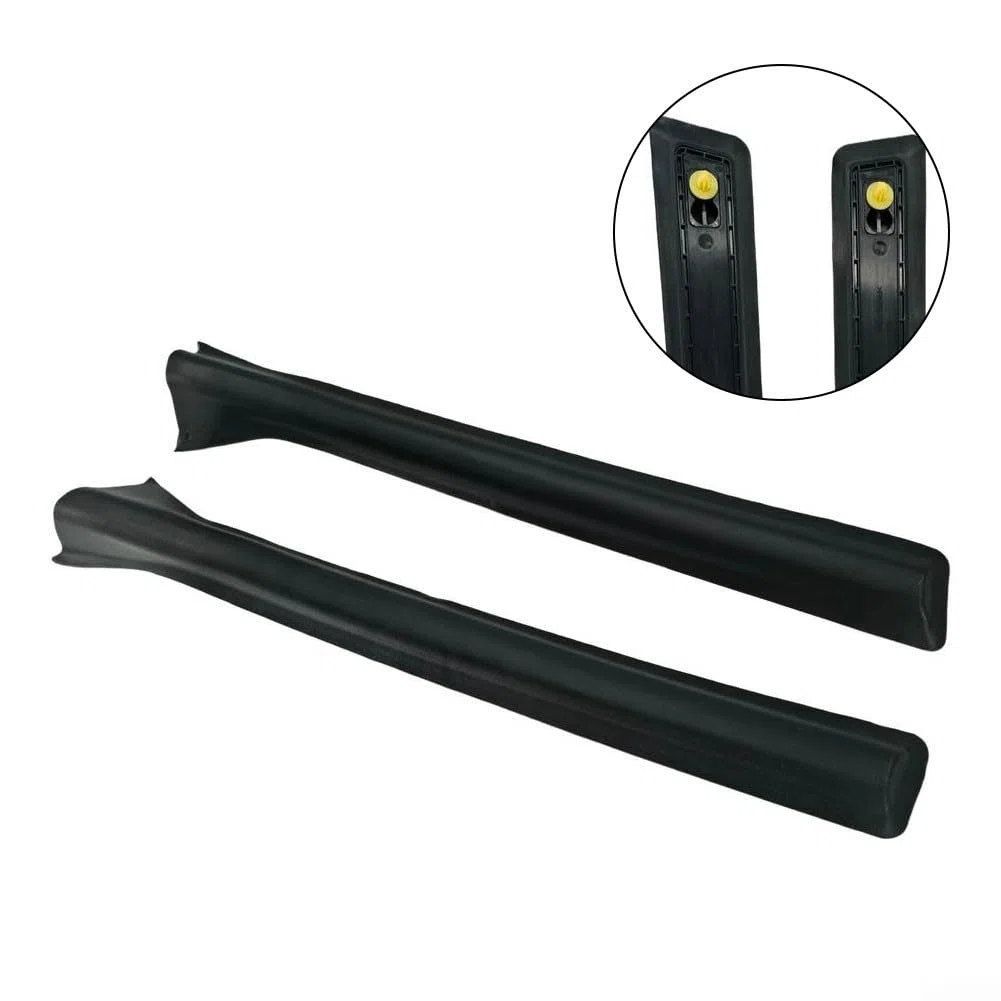 Tira de sellado de pilar B para puerta de coche izquierda y derecha, panel exterior ABS negro, compatible con Vauxhall Astra H 2004-2010 y Astra H 2004-2010 OEM 13123710 13123711 piezas de repuesto