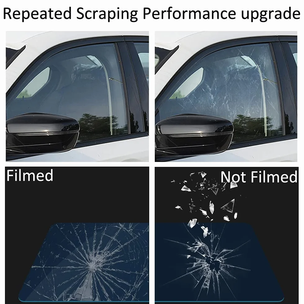 ETOPARS 50cmx3m 15% VLT Película de Tinte de Ventana de Coche Protector Solar para Ventana Coche Lámina Autoadhesiva Vinilos para Ventanas Negro