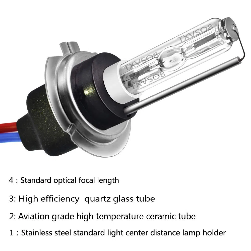 H7 35W HID bombillas de xenón faro lámpara de repuesto, Base de metal, 6000k blanco, 2pcs/set