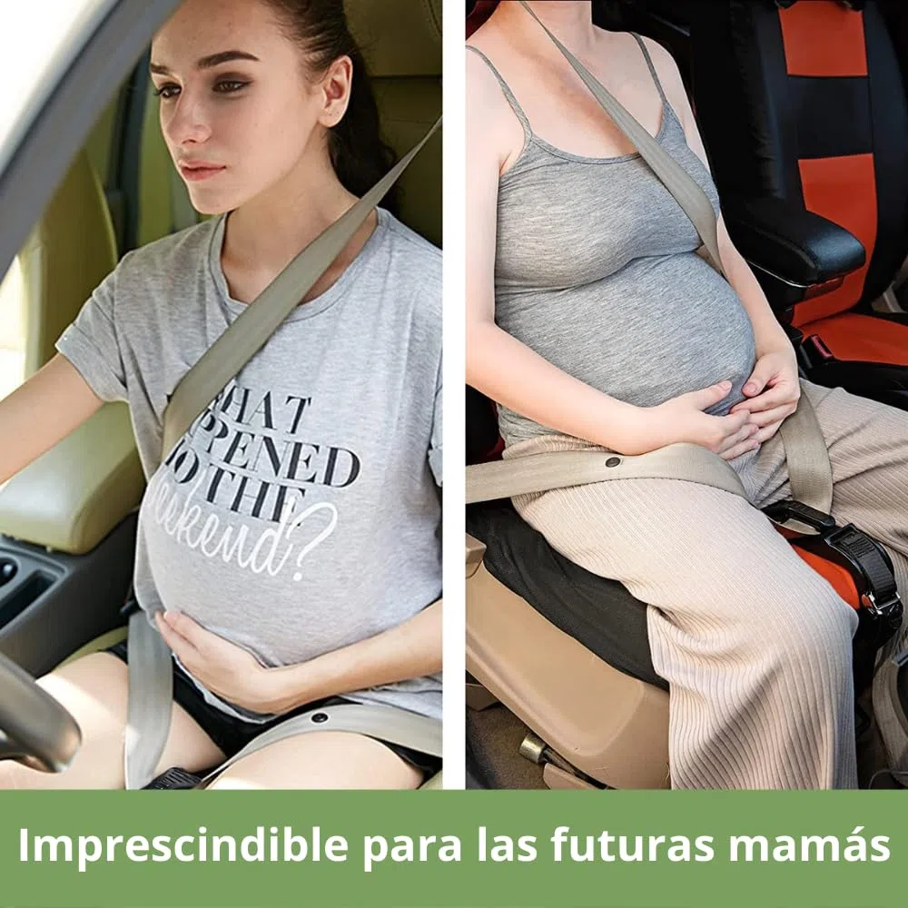 Cinturón Embarazada de Coche Homologado. Seguridad y Protección en todo momento. Tranquilidad y Confort Garantizados para la Madre y el Bebé. Con certificado CE. Empresa Española.