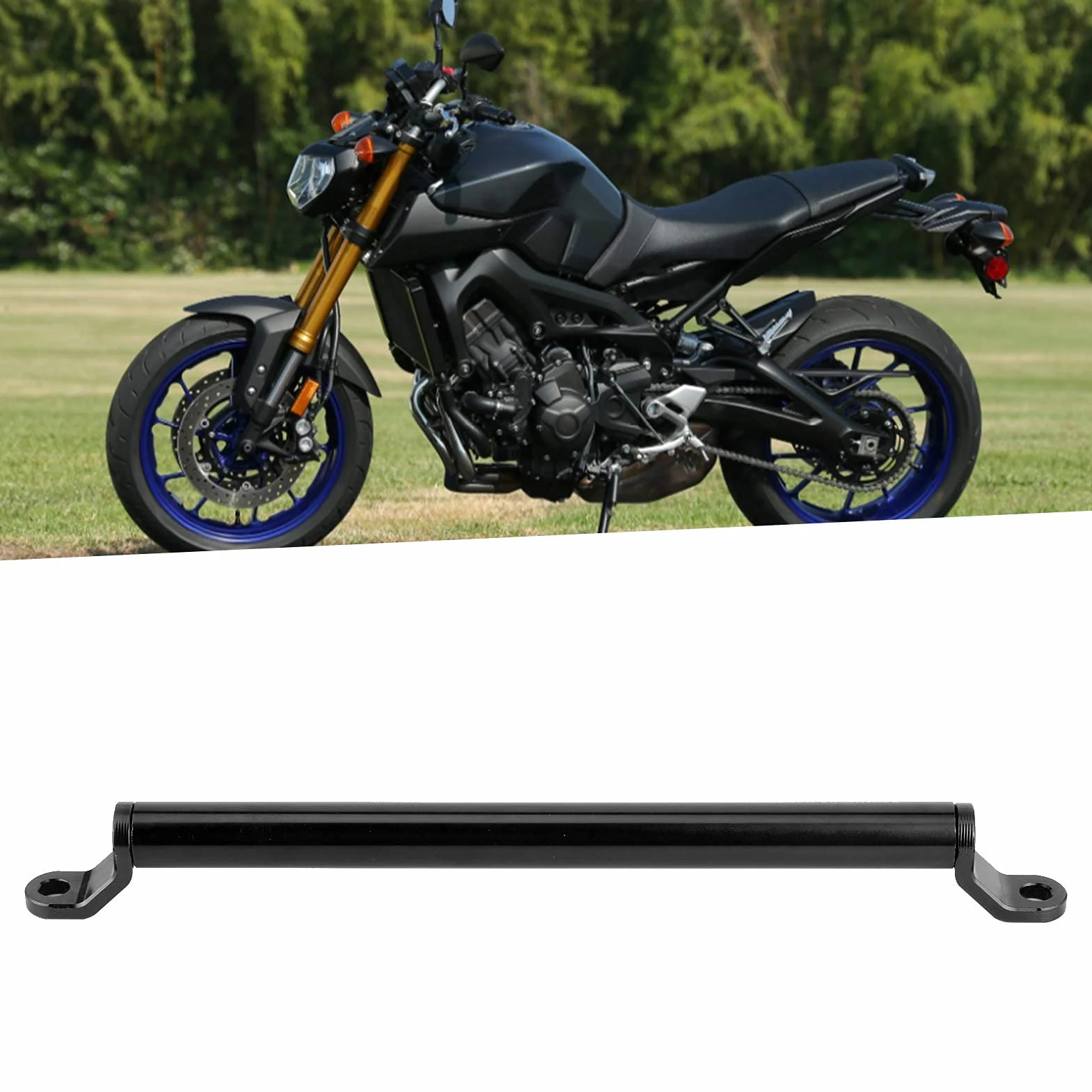 KIMISS Barra de equilibrio de aleación de aluminio CNC para moto, refuerzo extensible de manillar, accesorio para crossbar, compatible con múltiples modelos