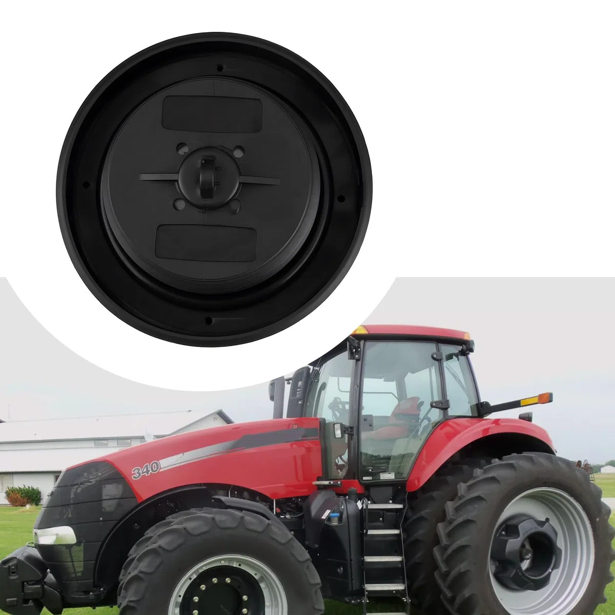 Tapa de tanque de combustible de tractor con rosca de 65 mm 82011472 87731275 Compatible con Deutz Agrotron sin cerradura