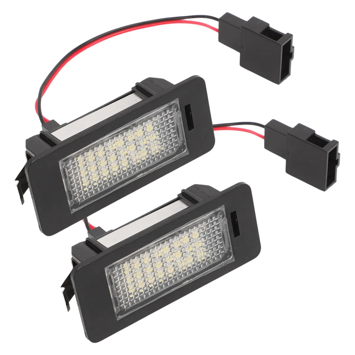 2x Luces Matricula para Audi A1 S1/A3 S3/A4 B8 8K/A4 S4/A5 S5/Q3 Q5 Q7 TT TTS Luz matrícula für VW Caddy Touran Skoda Seat 6000 K 8T0943021 4G0943021 3AF943021
