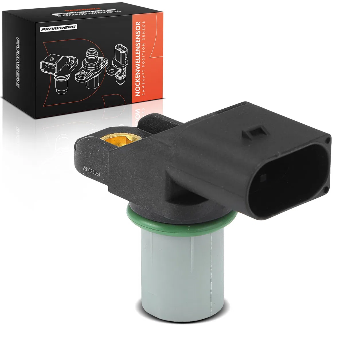 Frankberg Sensor del árbol de levas Sensor del cigüeñal 3-Polos Compatible con Serie 3 Touring E46 Serie 3 E46 X3 E83 Serie 5 Touring E39 X5 E53 Replace# 13627794646