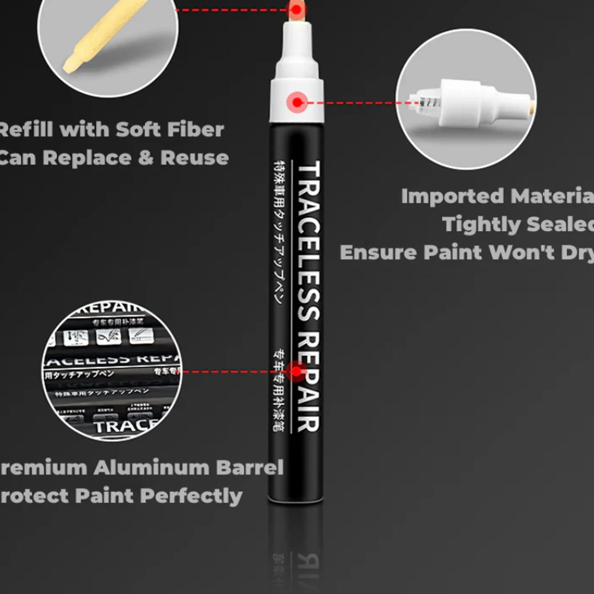 TOPABYTE Bolígrafo de Pintura para Retocar para Tesla Model Y X S 3 Highland Reparación de Pintura para Carrocería Pinturas para Retoques de Carrocerías para Propietarios de Tesla (Pearl White)-PPSW