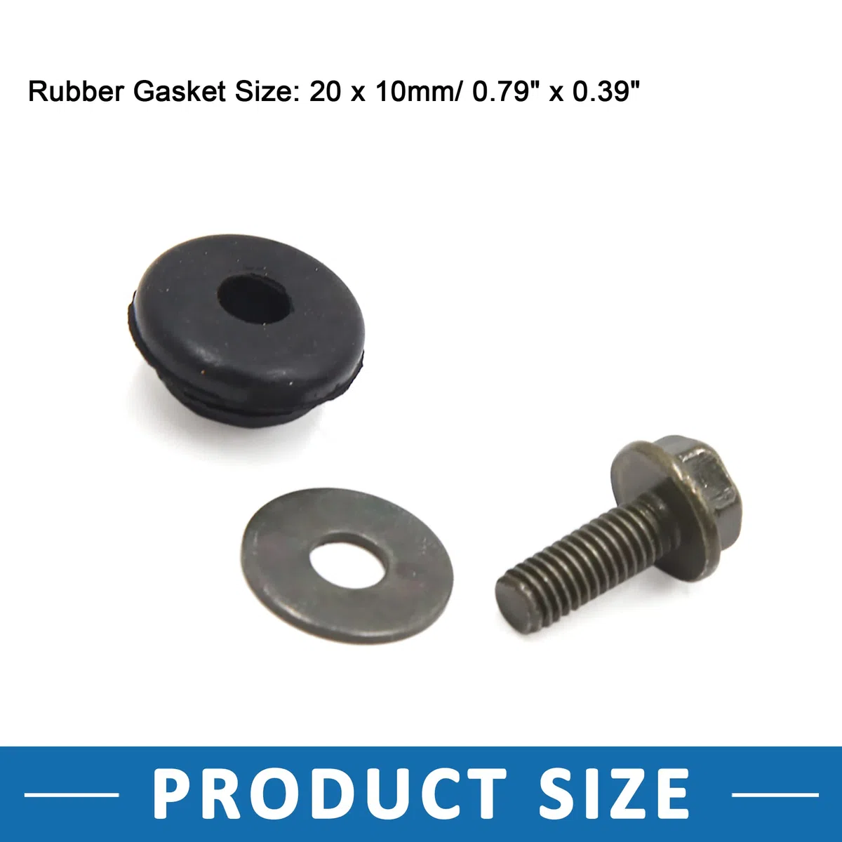 A ABSOPRO Moto Escape Tubo Protector Cubierta Tornillo Kit (Juego de 10)