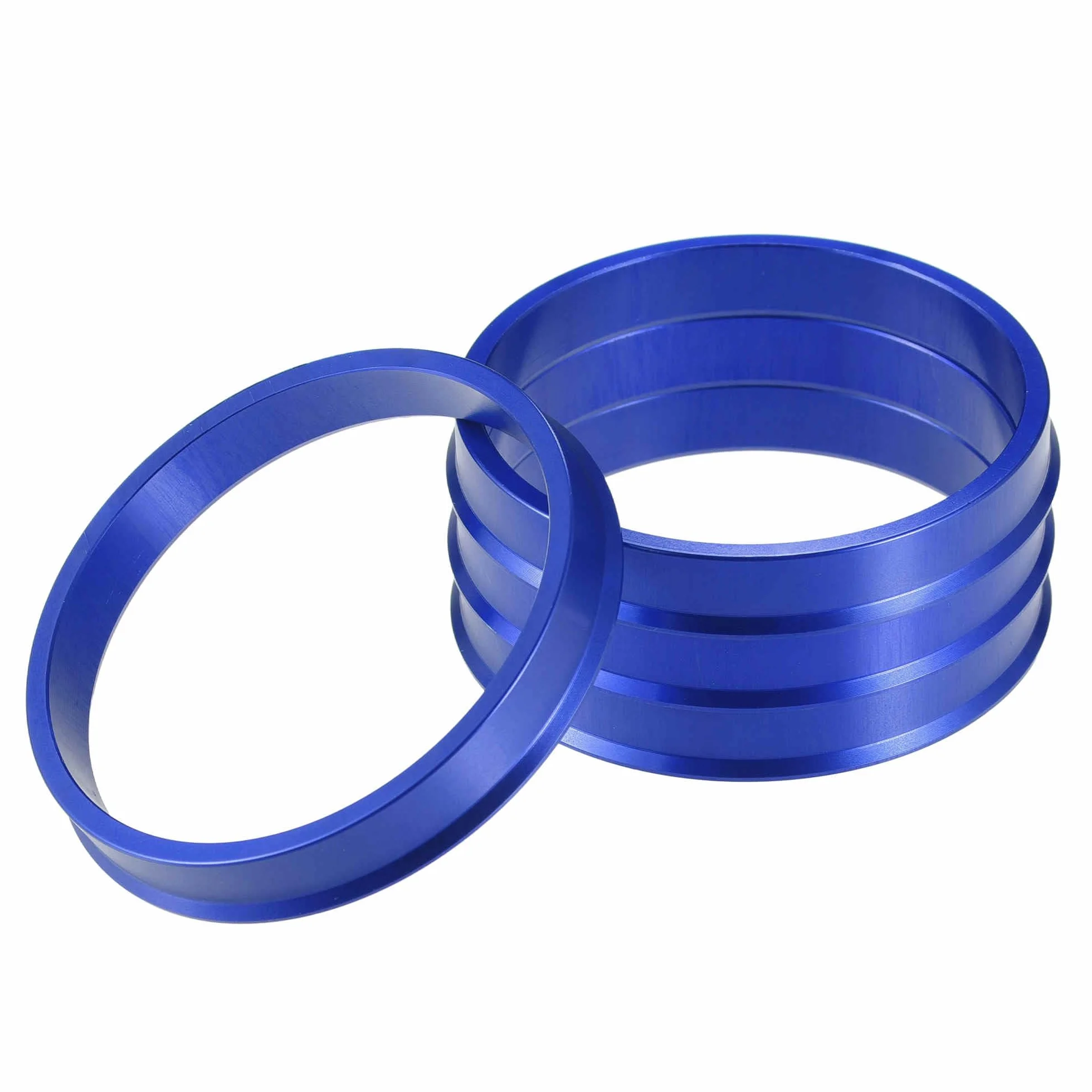 A ABSOPRO Juego de 4 Anillos Centradores de Buje de Coche OD 72.6mm A ID 67.1mm Anillos Centradores de Buje Espaciador de Centro de Rueda de Aleación de Aluminio Azul
