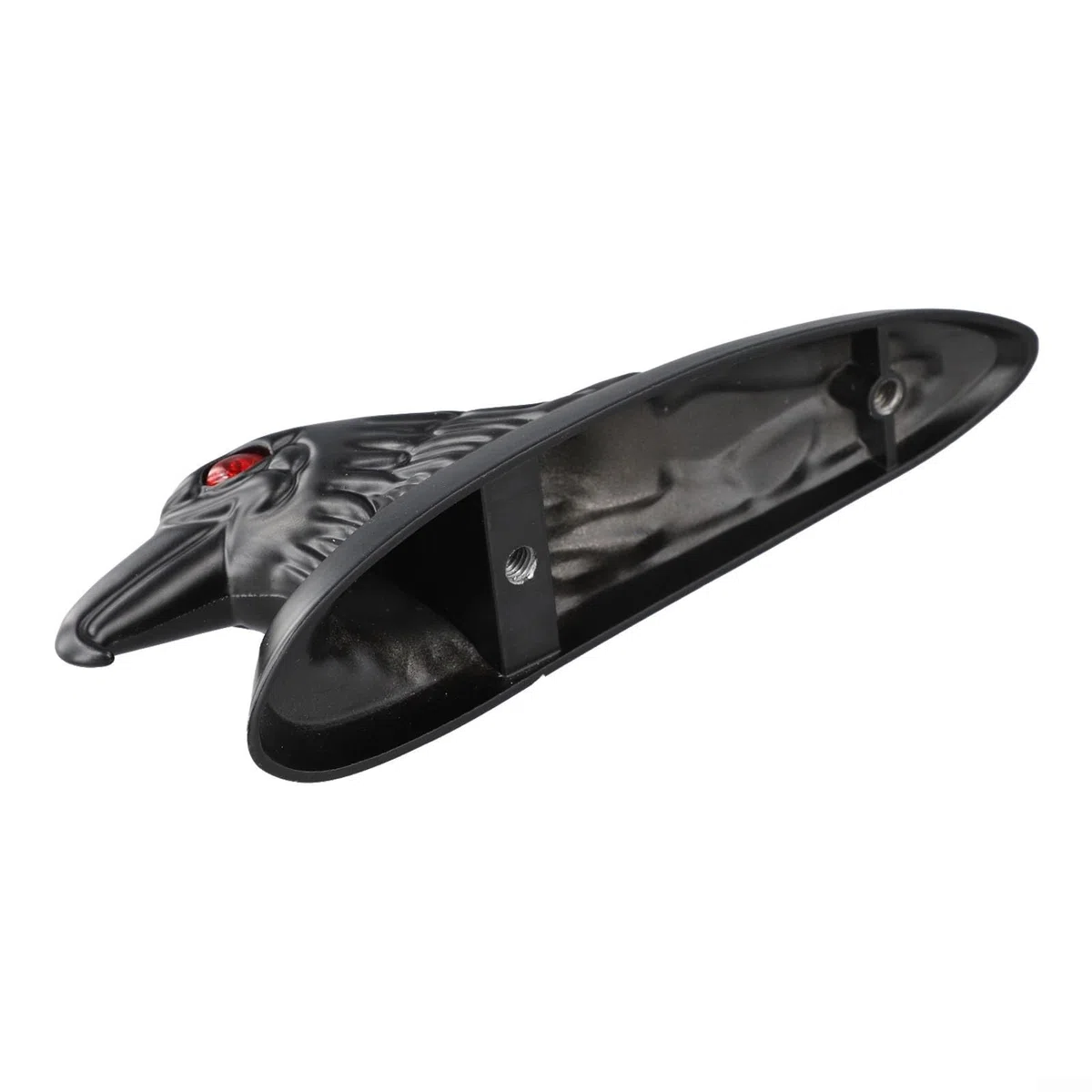 Elegante decoración de guardabarros delantero con diseño de cabeza de águila para motocicletas (negro)