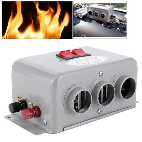 Calentador de Coche de 12 V Calentador de Coche Compacto 3 Orificios 600w 800w Calentador de Calentamiento Rápido de Invierno Eliminación de Escarcha Desempañador de Bajo Nivel