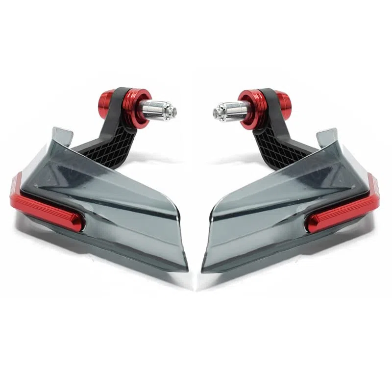Paramanos de Motocicleta, Guardamanos De Motocicleta, Deflector de Viento de Manillar Universal de Aleación de Aluminio de Alta Resistencia para Moto Dirt Pit Bike (Rojo)
