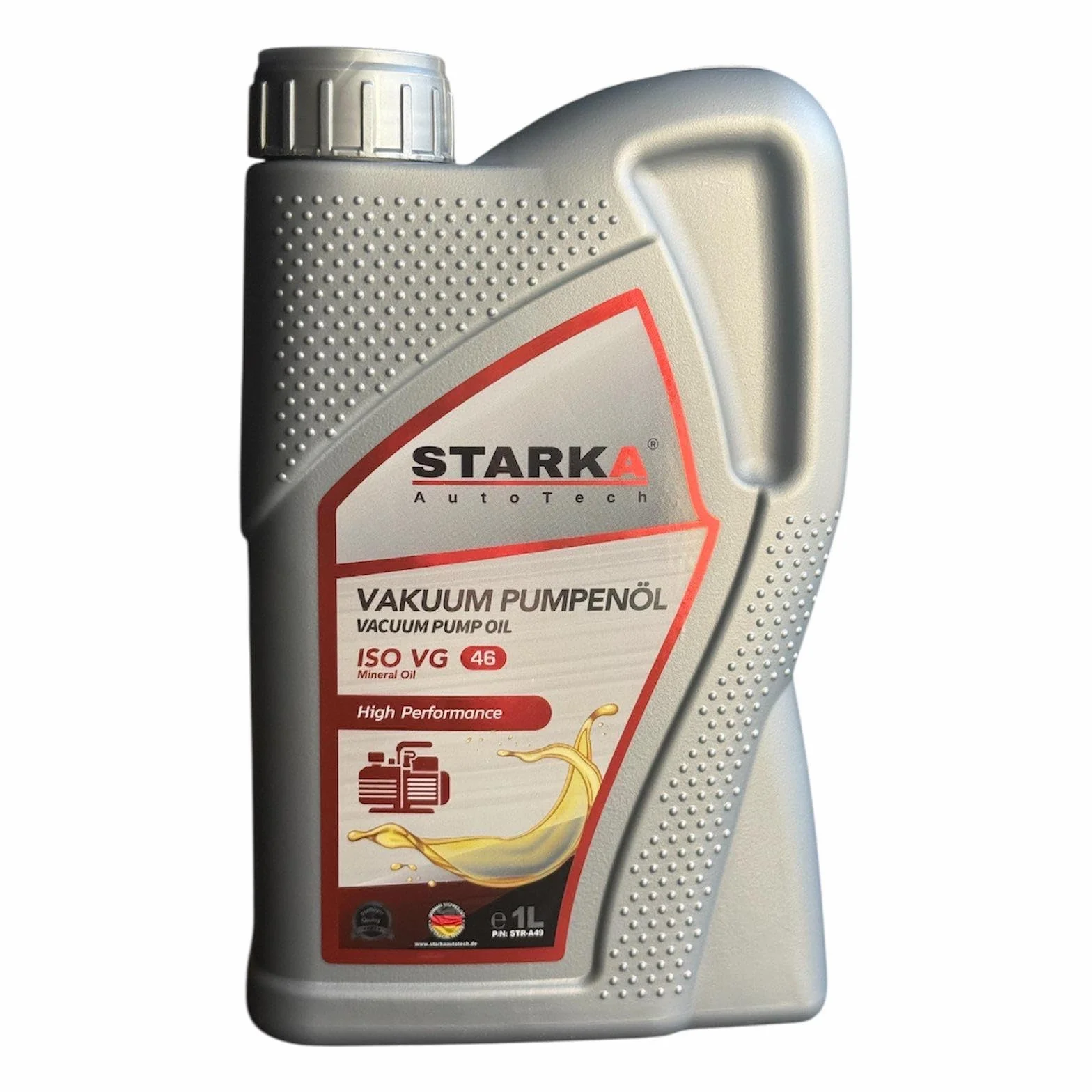 Aceite de bomba de vacío ISO VG 46 de alto rendimiento para servicio de aire acondicionado y taller de coche, 1 litro, para R134a y R1234yf