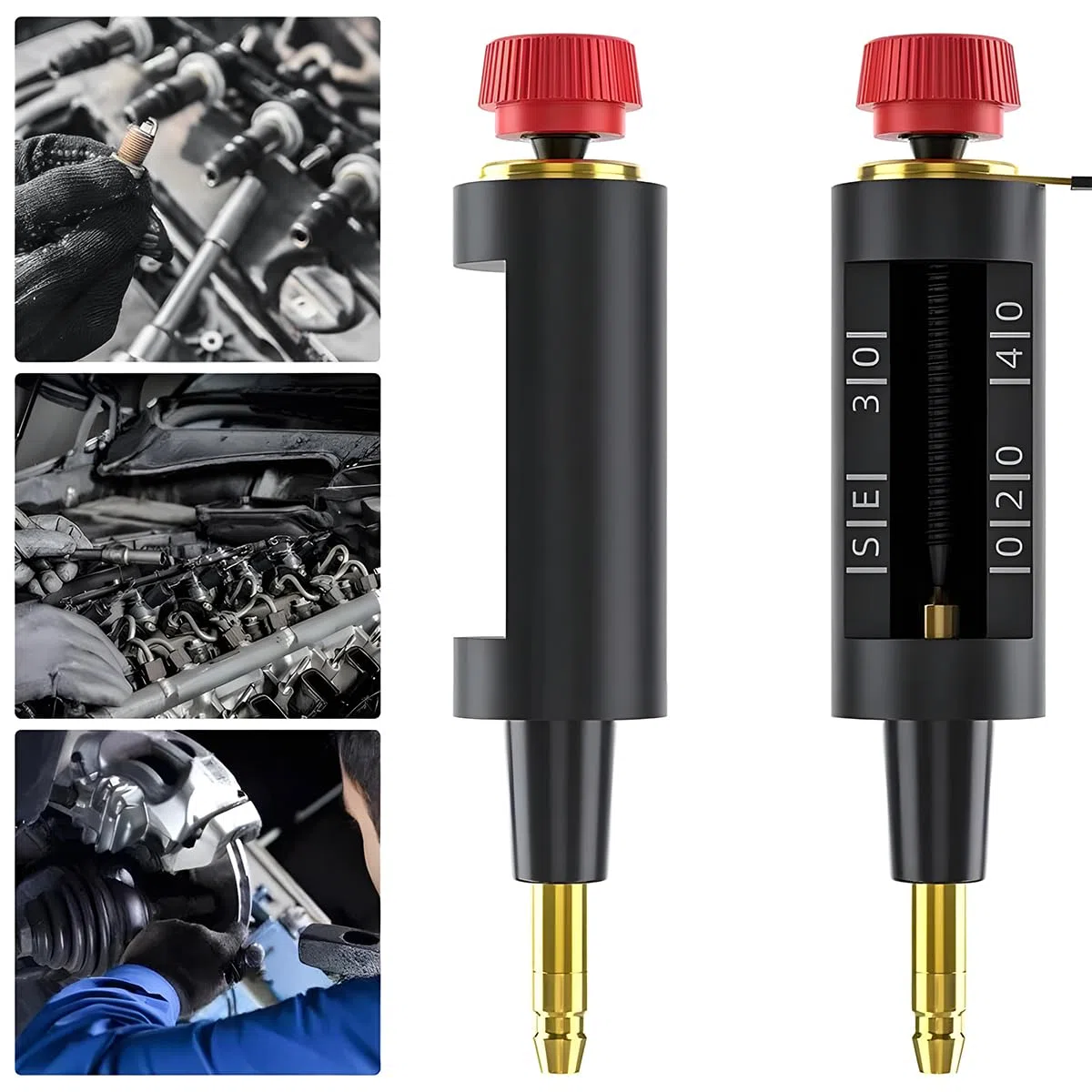 CGEAMDY Probador Bujías Probador Bobina Encendido Del Motor, Probador De Chispa De Encendido Ajustable Del Coche, Herramienta Diagnóstico Automático Bujía, Detector Línea Alto Voltaje Para Automóvil