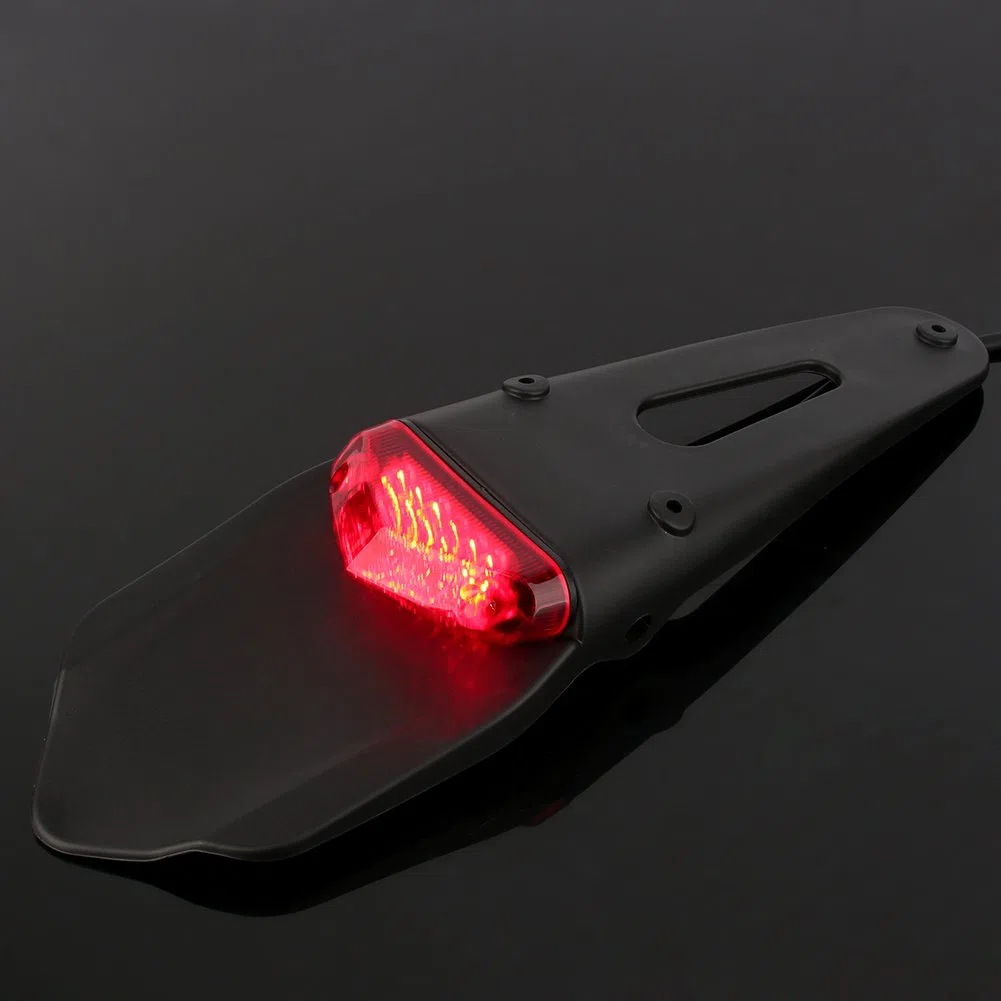 Luz trasera para Motos, Luz de Freno trasera LED en Guardabarros para moto ATV Dirt Bike