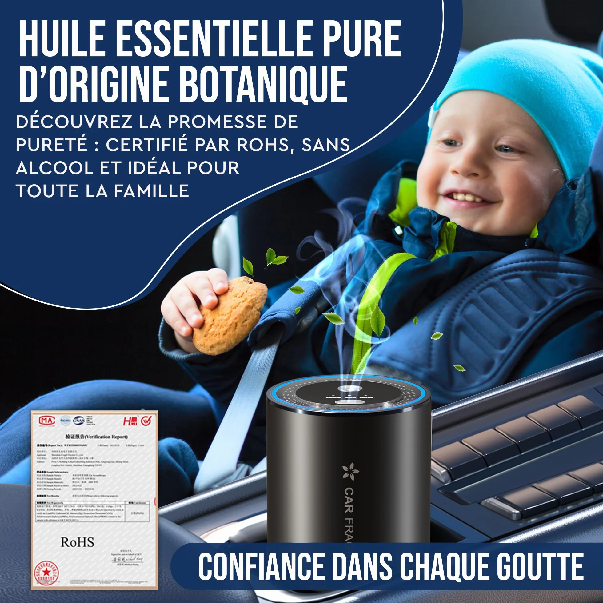Recambio de perfume para coche de 2 x 50 ml: eleva tu conducción con la esencia de la elegancia (2 x océano)