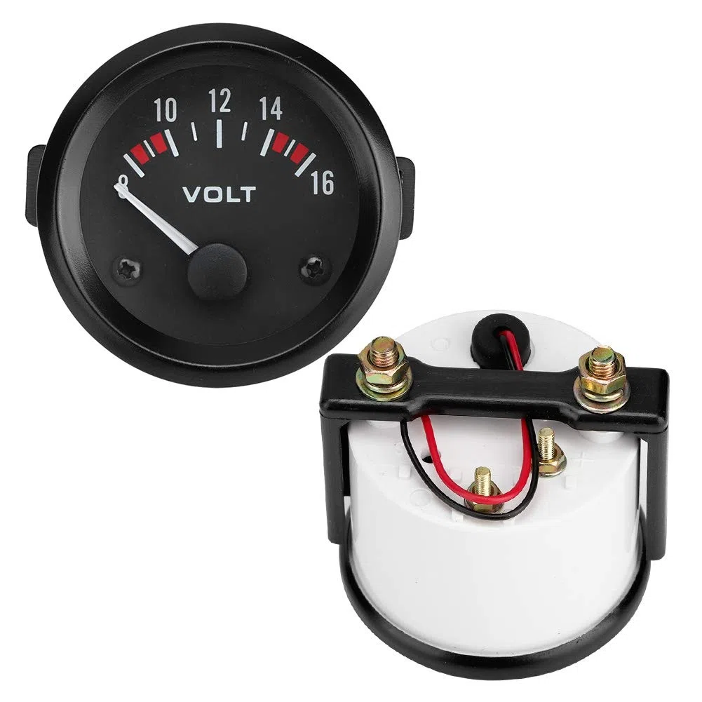 universal 12 V voltímetro de coche 52 mm/2 in voltaje medidor calibre 8-16 V BX100007